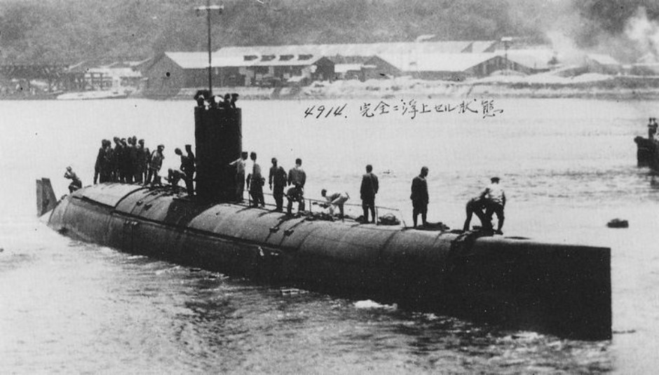 Japanese 波201 (HA201) Sen-Taka-Sho fast attack submarine from World War 2