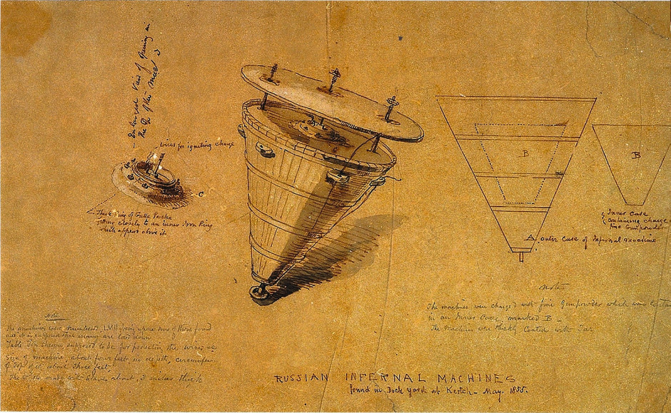 Immanuel Nobel's Infernal sea mine used by Russia in Crimea