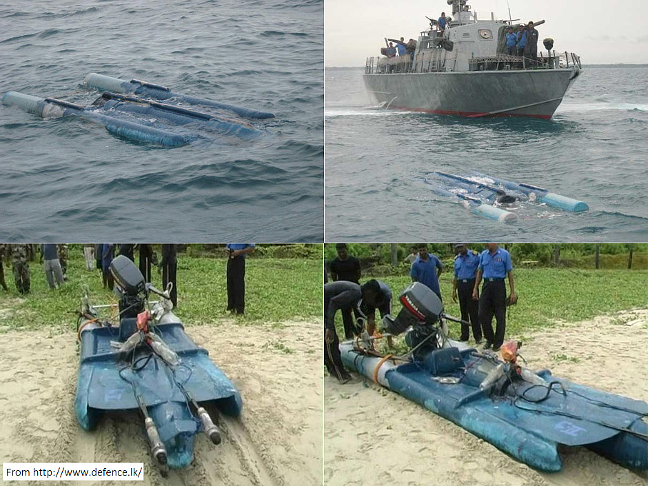 LTTE Tamil Tigers Sea Tigers homemade submarine / human torpedo
