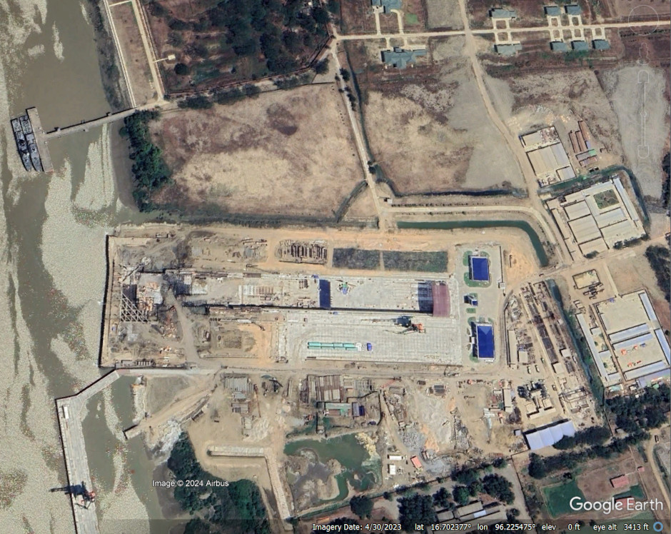 Myanmar Navy's new dry dock