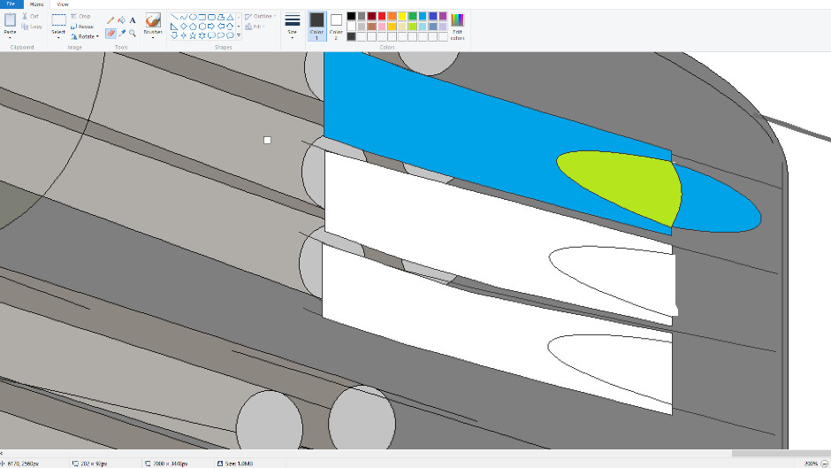 Stalin's super submarine P-2 sketch in MS Paint