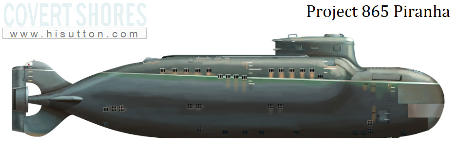 Russian piranha special forces submarine
