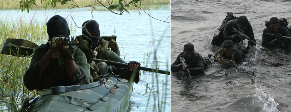Sri Lankan Navy Special Forces - SBS swimmer canoeists