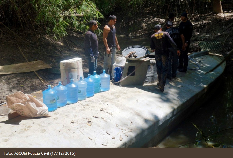 Narco sub found in Brazil